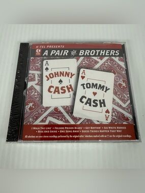 Johnny Cash And Tommy Cash A Pair Of Brothers Vtg 2004 K-Tel CD New Sealed